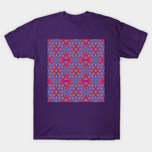 Abstract Colorful Crochet Pattern T-Shirt